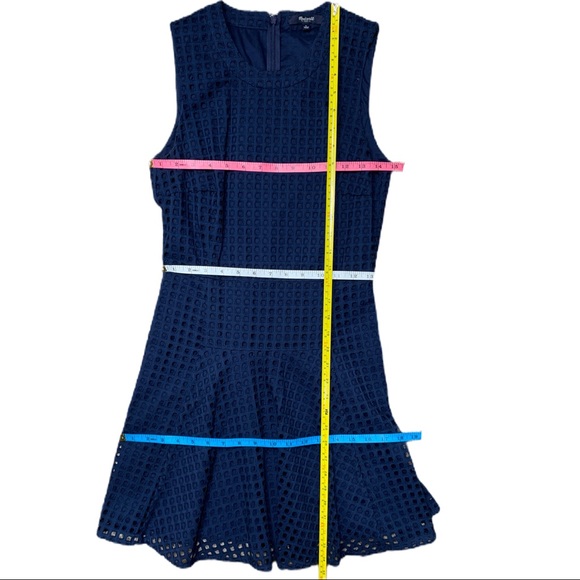 Madewell Navy Eyelet Sunshade A-Line Dress - Picture 11 of 12
